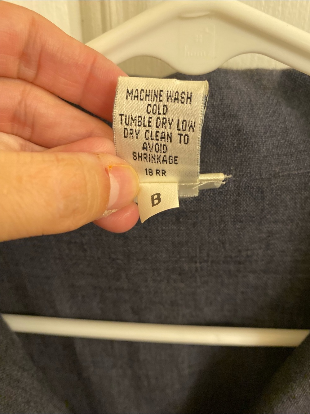 EILEEN FISHER LINEN BLEND BUTTON FRONT SHIRT DARK SLATE BLUE MEDIUM TIMELESS - Picture 7 of 13